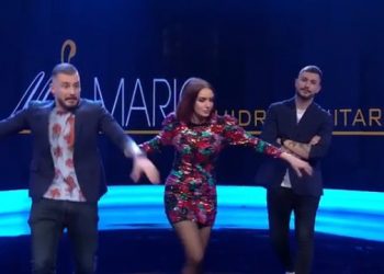 VIDEO/ “Ruani qetësinë njerëz, mos bëni si ne!”! Moderatorja e njohur shqiptare dhe aktorët binjakë i mbathin vrapit pas tërmetit që i zuri në transmetim live