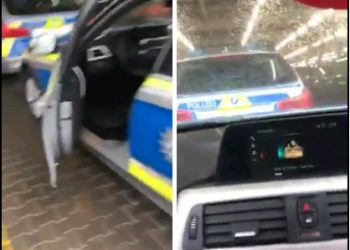 E pabesueshme: Policia gjermane duke dëgjuar këngë patriotike shqiptare (Video)