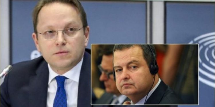 Daçiç shkakton “skandal diplomatik”, sulmon verbalisht për Kosovën Komisionerin Evropian, ai heq mikrofonin dhe largohet nga takimi