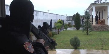 VIDEO/ Publikohen pamje të reja nga aksioni ‘anti-KÇK’ në Shkodër: OFL-të i shkojnë brenda vilës luksoze , gruaja del në ballkon me dy qentë e saj