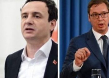 FOTO LAJM/ Albin Kurti e Vuçiç ballë për ballë në Mynih