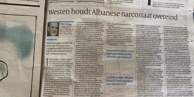 A duhet izoluar në karantinë “lehsi” Lubonja?! Nxinë Shqipërinë në mediat holandeze: Holanda po gabon që po na mbështetet, mos e bëni se ne jemi një narko-shtet…