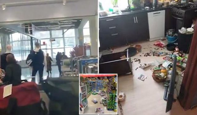 Tërmeti 7.6 në Rusi: Dalin pamjet si e përjetuan banorët dridhjen e fortë të tokës (Video)