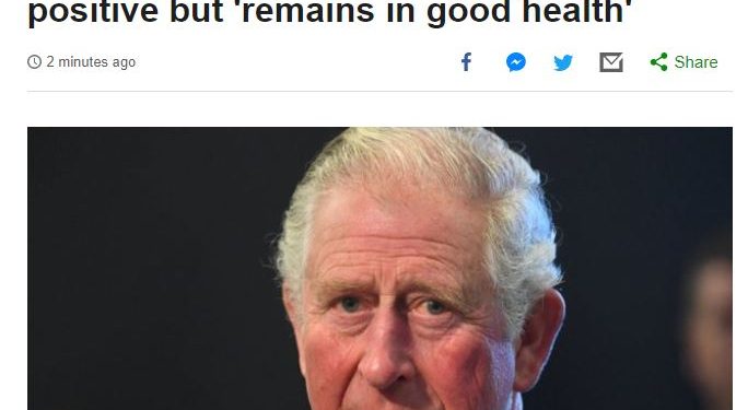 Princi Charles infektohet me koronavirus