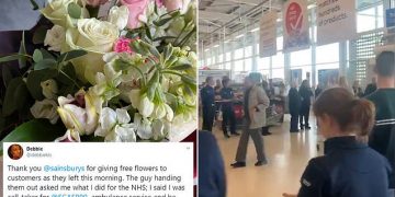 Stafi i sistemit shëndetësor përlotet nga pritja me lule e duartrokitje e supermarketeve në Britani