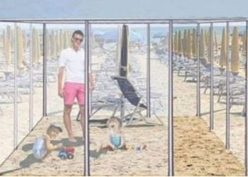 Plazh mes koronavirusit/ Zgjidhjet “inteligjente” mund të përfshijnë banjo dielli në kuti plastike