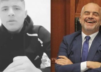 “COVID-19 është rrenë e kryeministrit maskara, dilni takoni shokë e shoqe”! Rama nxjerr videon e të riut dhe ‘qesh me lot’