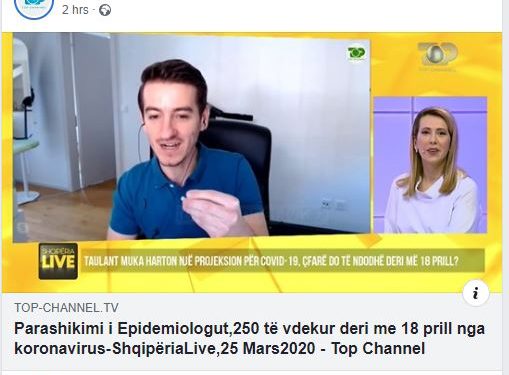 Kujtesë për deklaratën i një mikromashtruesi që hiqet si mikrobiolog e që për broçkullat e tij u bë dhe zv.ministër: “Deri më 18 prill do kenë vdekur minimalisht 250-300 shqiptarë”!