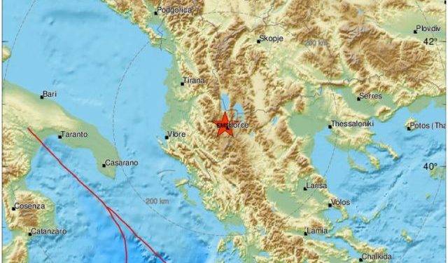 Tërmet në Korçë i shoqëruar me dy lëkundje të forta të njëpasnjëshme