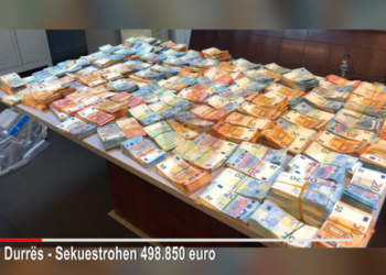 Publikohet videoja, këto janë eurot e sekuestruara në portin e Durrësit