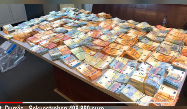 Publikohet videoja, këto janë eurot e sekuestruara në portin e Durrësit