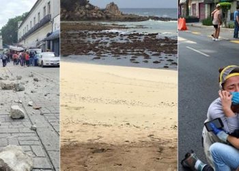 VIDEO/ Tërhiqet deti, ndërtesat “shkulen” nga vendi! Pamjet që po bëjnë xhiron e botës pas tërmetit 7.5 në Meksikë