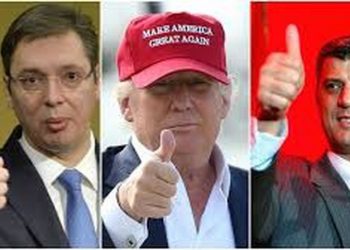 Presidenti i SHBA-së do të drejtojë “samitin e paqes” Kosovë-Serbi, gazeta amerikane e shikon si përpjekje të Trump për marrëveshje parazgjedhore
