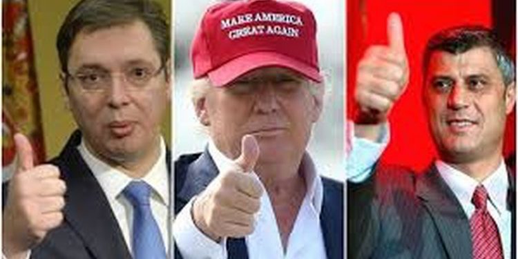 Presidenti i SHBA-së do të drejtojë “samitin e paqes” Kosovë-Serbi, gazeta amerikane e shikon si përpjekje të Trump për marrëveshje parazgjedhore