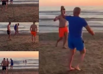 O zot çfarë …! Meta e mbyll ditën duke luajtur futboll në bregdet me kalamajtë e Lalzit: Pasoje, pasoje. Opa, ta…! (Video)