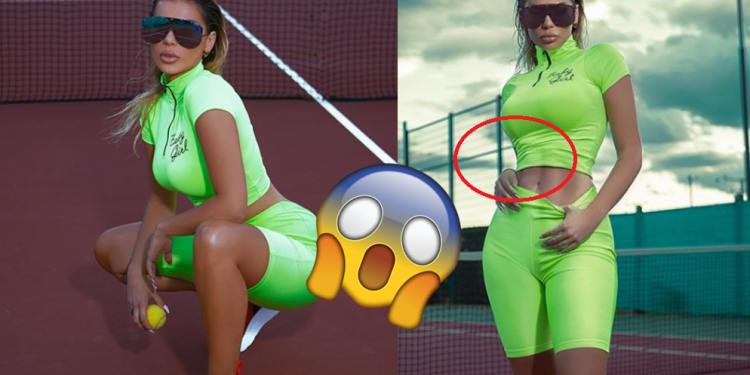 Luana jashtë kontrollit! Tenton të “hollojë” belin, zhduk krahun me photoshop Komentuesit: Ku e çove? Vetëm ti mund të luash tenis me një dorë