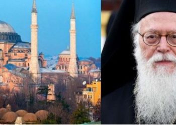 Janullatos reagon ashpër për kthimin e “Shën Sofisë” në xhami: Xhihad! Fyerje ndaj Krishtërimit dhe Islamit