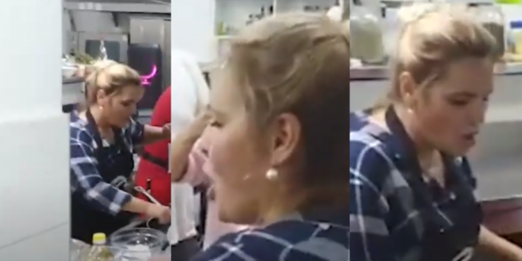 Monika Kryemadhi del jashtë çdo parashikimi, vesh përparësen dhe shfaqet duke kërcyer e kënduar me tigan në dorë, publikohet videoja që po shpërndahet me shpejtësi