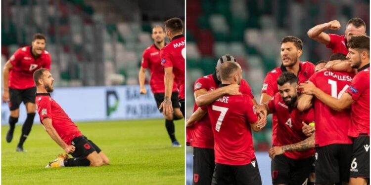 Vendosin Cikalleshi-Manaj, Shqipëria mposht Bjellorusinë dhe renditet e para në grup