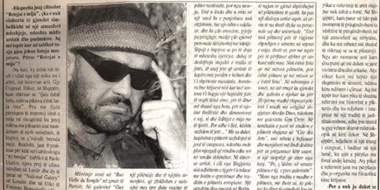 Artisti Edi Rama nga Parisi: Në Shqipëri ndihem si një trung i cunguar, i hedhur në një lumë. Në Tiranë ndjen veç urrejtje, moskuptim dhe xhelozi