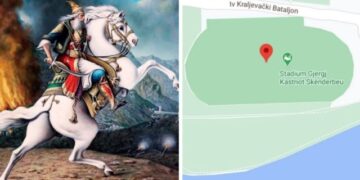 Stadiumin në Serbi e quajnë “Gjergj Kastrioti”, lumë komentesh në rrjetet sociale: Skënderbeu është një serb i racës së pastër