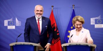 Integrimi në BE dhe rindërtimit, Rama sot në Bruksel takon presidenten e KE Ursula von der Leyen! Shoqërohet nga Xhaçka