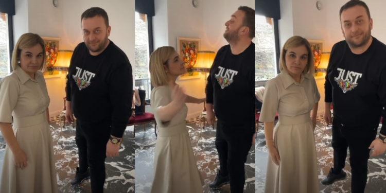 VIDEO/ Monika bëhet blogere, i bashkohet Olti Currit për një video në Tik Tok