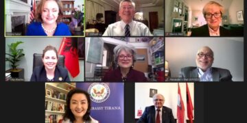 Xhaçka, bisedë virtuale me Yuri Kim, dhe disa ish-ambasadorë amerikanë në Shqipëri: Mirënjohje për mbështetjen