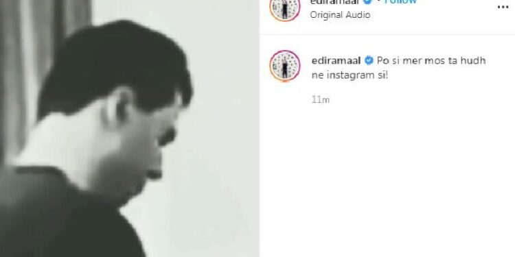‘Po si mer mos ta hudh ne instagram si’?! Rama publikon videon ironizuese me Bashën në rolin e berberit