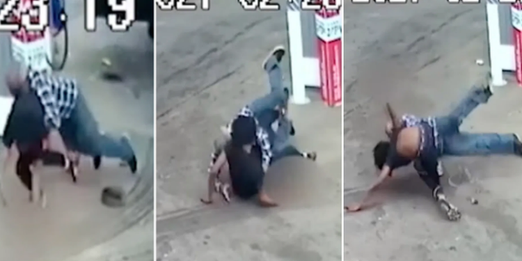 VIDEO/ I riu tenton t’i vjedh makinën nën kërcënimin e armës, 82-vjeçari i bën hajdutit atë që nuk e kishte imagjinuar kurrë