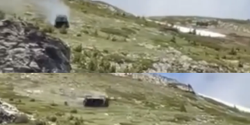 VIDEO/ Momente tmerri, makina rrokulliset mes maleve, lëndohet një person