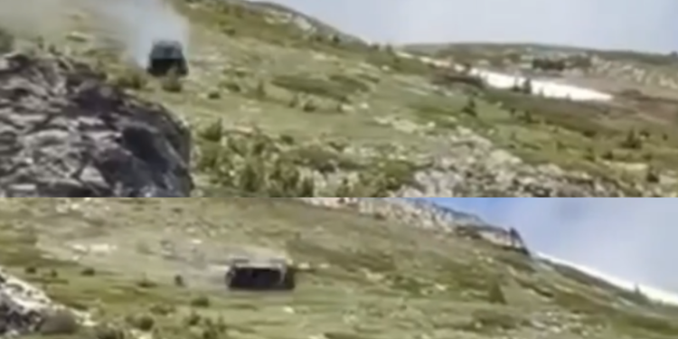 VIDEO/ Momente tmerri, makina rrokulliset mes maleve, lëndohet një person