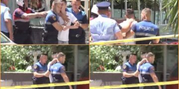 Kaloi më forcë rrethimin e policisë dhe shpërtheu në lot kur pa viktimën, efektivët largojnë të miturin nga vendngjarja