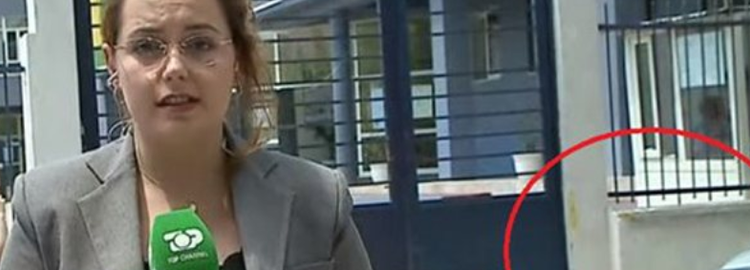 VIDEO/ Po raportonte “Live”, shoferja prish lidhjen e gazetares së “Top Channel” dhe tenton t’i parkoj tek këmbët