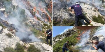 Peleshi: Neutralizohet zjarri në Delisuf, eliminohet rreziku i banesave në Dukat