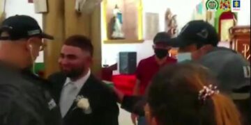 VIDEO/ “A do ta marrësh këtë burrë…”, bosi i drogës arrestohet në dasmën e tij