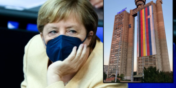 Blindohet Beogradi, masa për jetën e kancelares: Të armatosur gjer në dhëmbë, helikopterë dhe mbi 600 forca Policie!  Sot Angela Merkel në Serbi