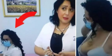 Video që po “thyen” rrjetin: Mjekja po jepte intervistë: Shihni veprimi befasues që bën infermierja pas krahëve të saj!