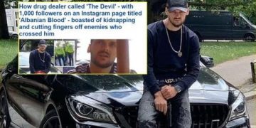 Investigimi i “Daily Mail”, 28-vjeçari nga Tropoja ka vendosur nën kontroll tregëtinë e lëndëve narkotike në Angli, e reklamonte në ‘Instagram’