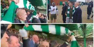 VIDEO/ Çmendet Ilir Meta, lë Presidencën dhe marr avionin e shfaqet si ultras në… Skoci