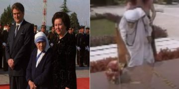 Liri Berisha e zhgënjyer nga Nënë Tereza: Nuk e prija që të vendoste lule mbi varrin e Enverit, mendova se do bekonte Saliun