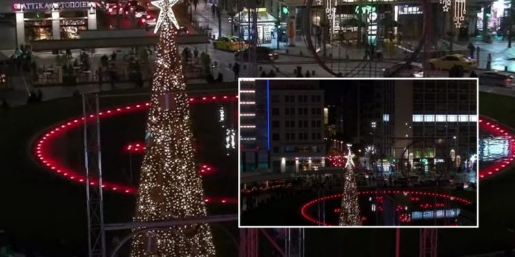 Athina “vishet” me ngjyrën e kuqe për nder të Festës së Flamurit