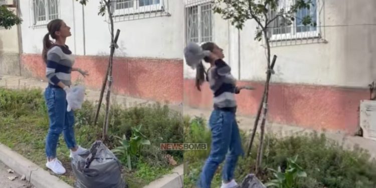 Ministrja e Ramës “revoltohet” me shkodranin, e gjuan me plehrat që i hodhi nga dritarja