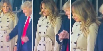 Melania “mezi” duron Trump, buzëqeshja që “nxori” zbuluar ish-Zonjën e Parë të SHBA