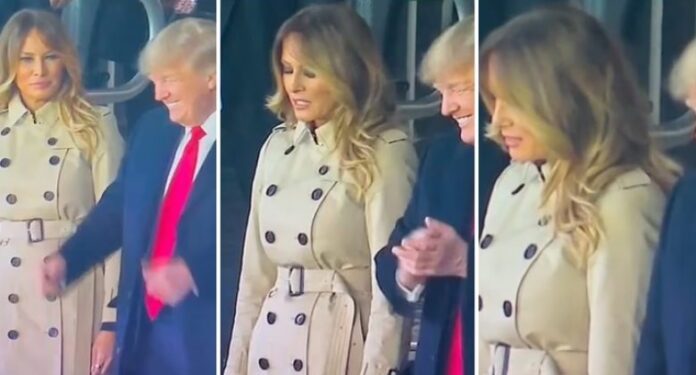 Melania “mezi” duron Trump, buzëqeshja që “nxori” zbuluar ish-Zonjën e Parë të SHBA