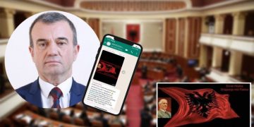 REPLIKAT/ Bujar Çela tallet me PD dhe publikon foton e Berishës me Enverin te grupi i deputetëve: Rroftë Partia Demokratike!