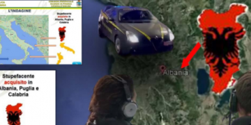 Policia italiane publikon hartën e Shqipërisë Etnike