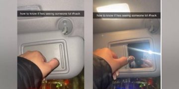 Keni dyshime që partneri ju tradhton? Zbuloni trukun me pasqyrën e makinës për ta zbuluar. Video bëhet virale
