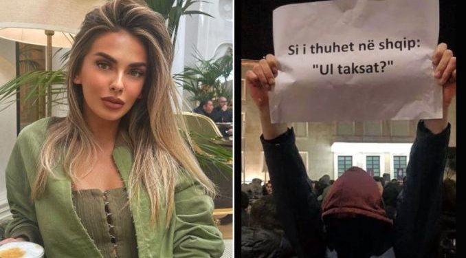 “Si i thuhet në shqip: Ul taksat”?! Nuk kishte si të “mungonte” Triksa në protestën e djeshme