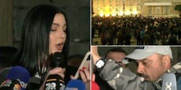 VIDEO/ “Je i pandalshëm dhe i paprekshëm”! Vajza vlerëson Ramën, protestuesit i heqin menjëherë altoparlantin: Ik, ik, ik…